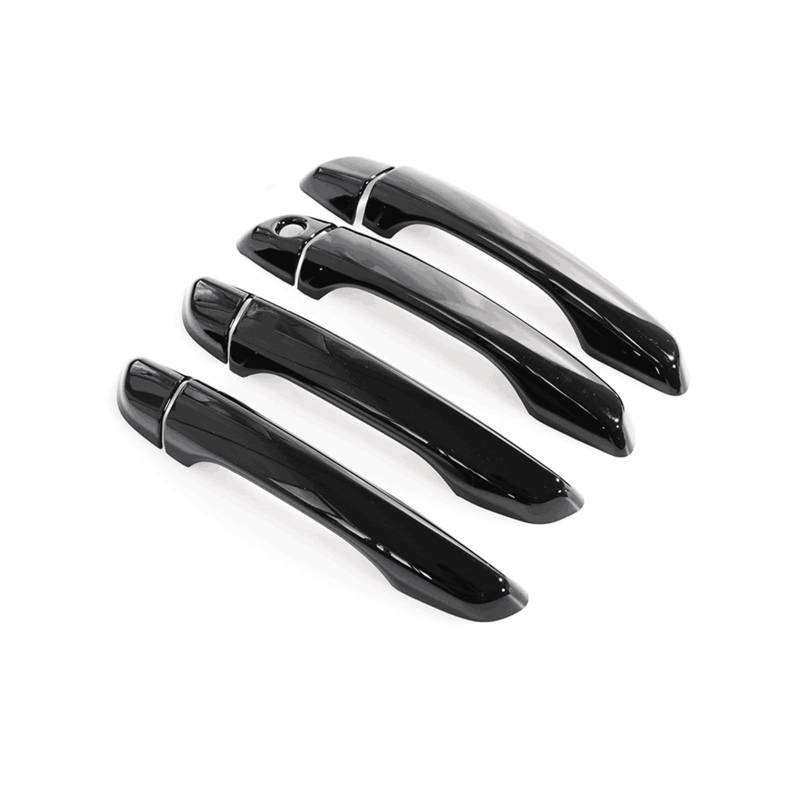 Autogriff Für Peugeot 3008 2017-2022 Glänzend Schwarz Chrom Auto Türgriff Abdeckung Trim Aufkleber Außentürgriffe für Autos(No sensors 2) von Generisch