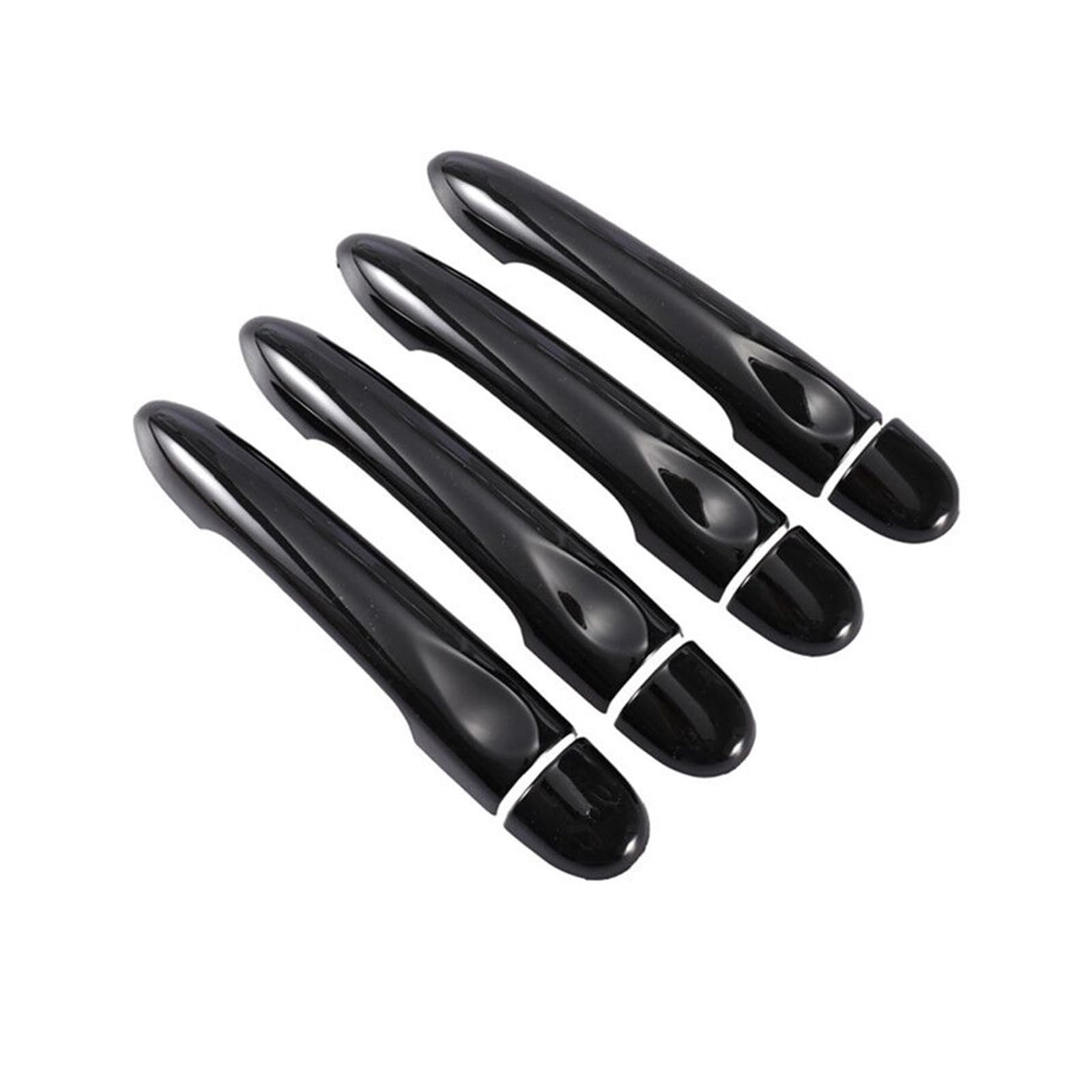 Autogriff Für Renault für Megane 3 MK3 III 2008-2014 2016 Glänzend Schwarz Auto Türgriff Abdeckung Trim Außentürgriffe für Autos(4Dr no Key no Button) von Generisch