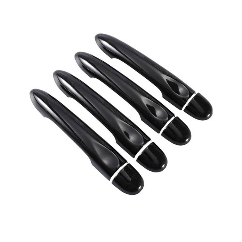 Autogriff Für Renault für Megane 3 MK3 III 2008-2014 2016 Glänzend Schwarz Auto Türgriff Abdeckung Trim Außentürgriffe für Autos(4Dr no Key no Button) von Generisch