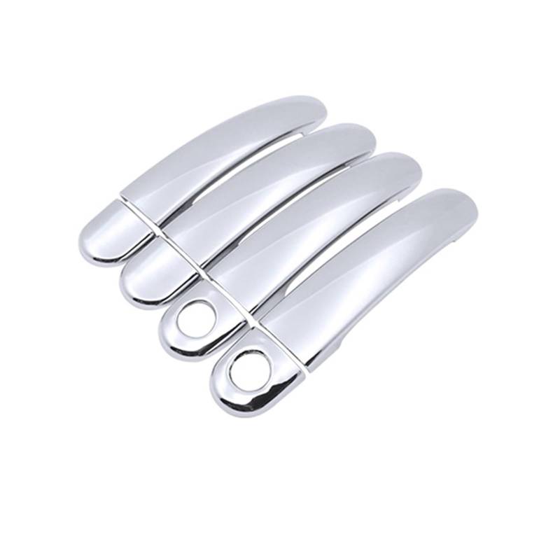 Autogriff Für Skoda für Octavia 2 A5 MK2 1Z 2005-2013 Chrom Türgriff Abdeckung Trim Außentürgriffe für Autos(Handle 2 Keyholes) von Generisch