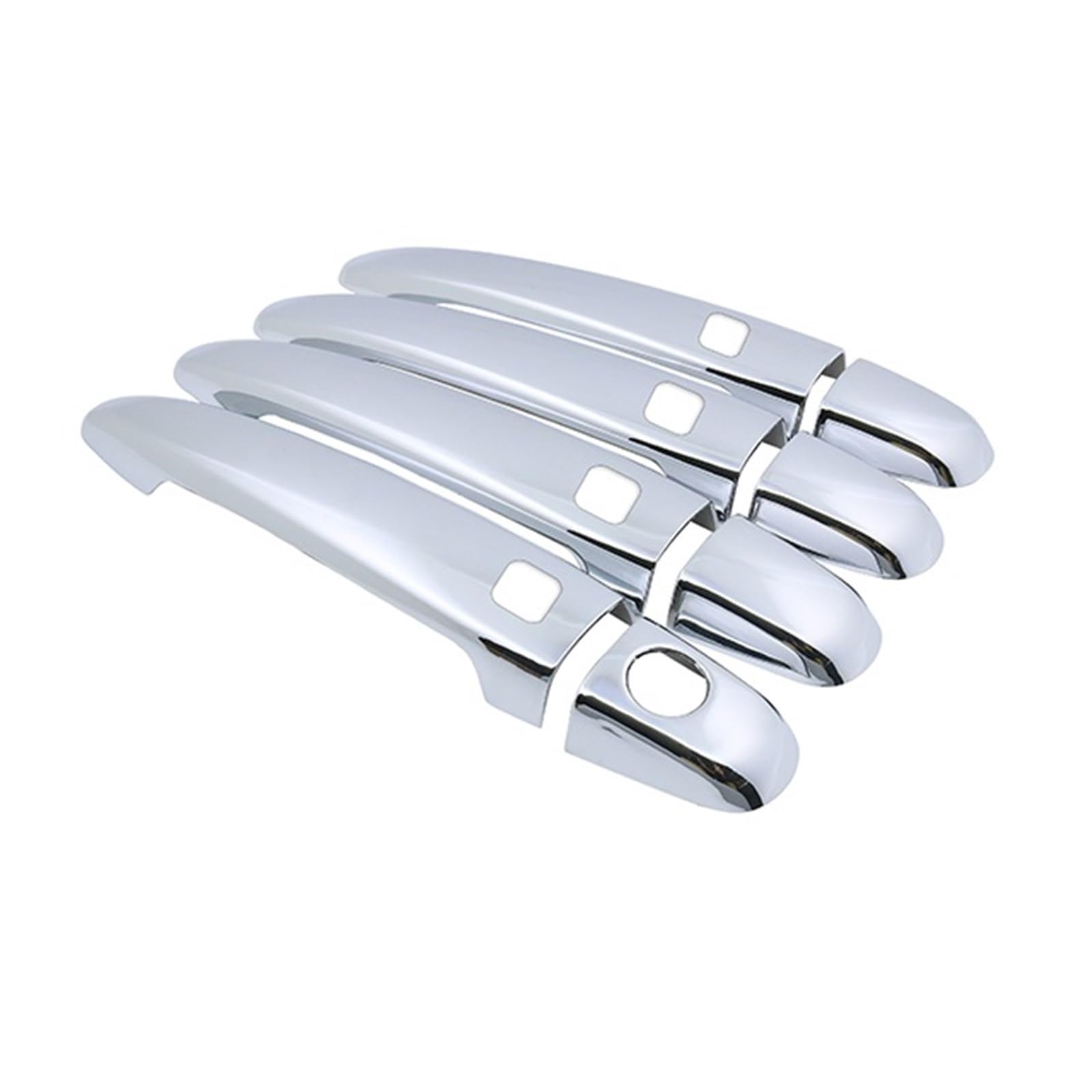Autogriff Für Toyota für 4Runner für Hilux für Surf N210 2003-2009 Autotürgriffabdeckung Aufkleber Trim Set Außentürgriffe für Autos(4 Button 4 Door) von Generisch