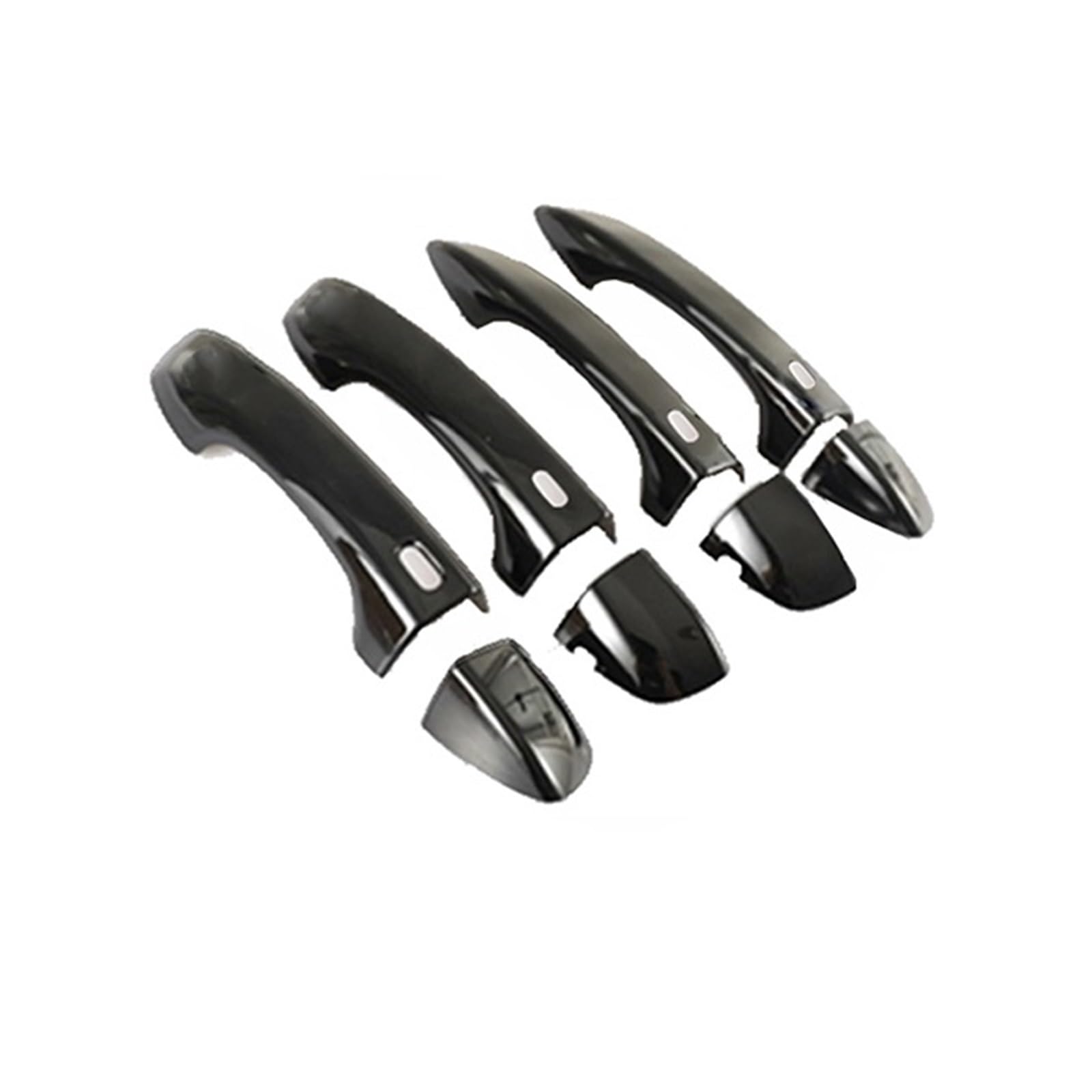 Autogriff Für VW für Tiguan MK2 AD BW 2016-2022 Türgriffabdeckung Aufkleber Außentürgriffe für Autos(4Handle 4 Buttons) von Generisch