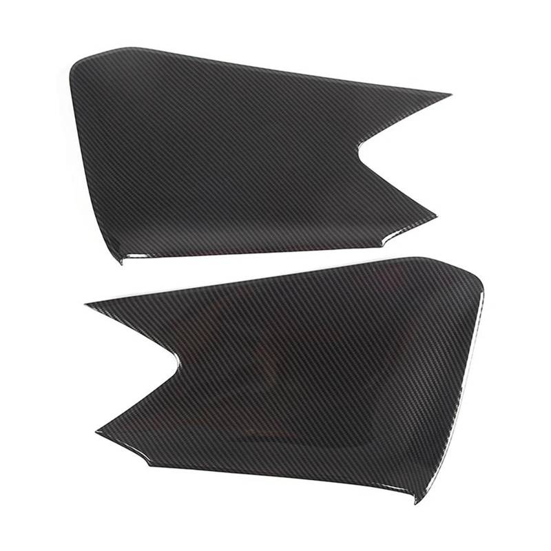 Autoinnenausstattung ABS Carbon Faser/Rot Für Corvette C8 Z06 Z51 2020-2023 Auto Innen Tür Panel Abdeckung Aufkleber auto Zubehör(Schwarz) von Generisch