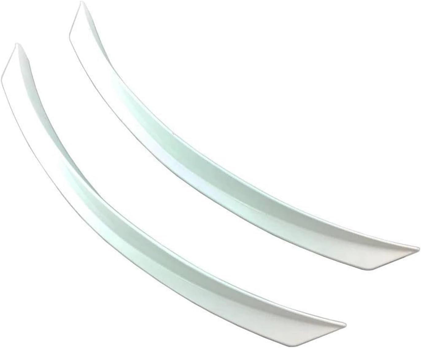 Autokotflügel 2 Pcs Universal Rad Augenbraue Für Kotflügel Anti-kollision Streifen Auto Zubehör Auto Rad Augenbraue Bogen Seite Dekorative Für Kotflügel Schmutzfänger(Weiß) von Generisch