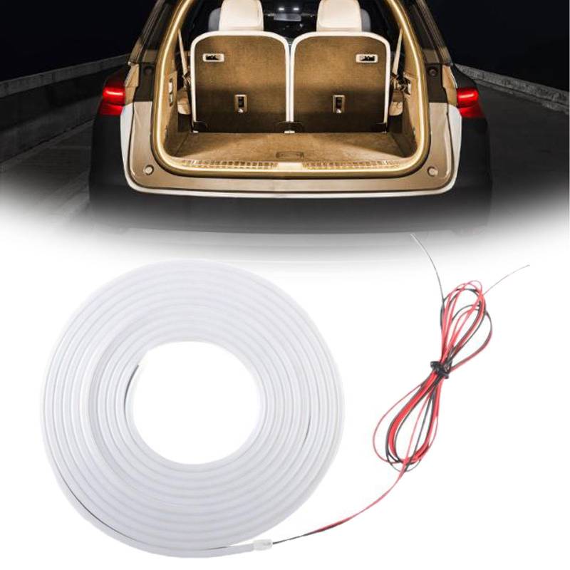 Automatischer Sensor Tail Box Light Strip, Smart Car Trunk Light Strip, for Car and SUV Trunks (Warm Light,2M) von Generisch