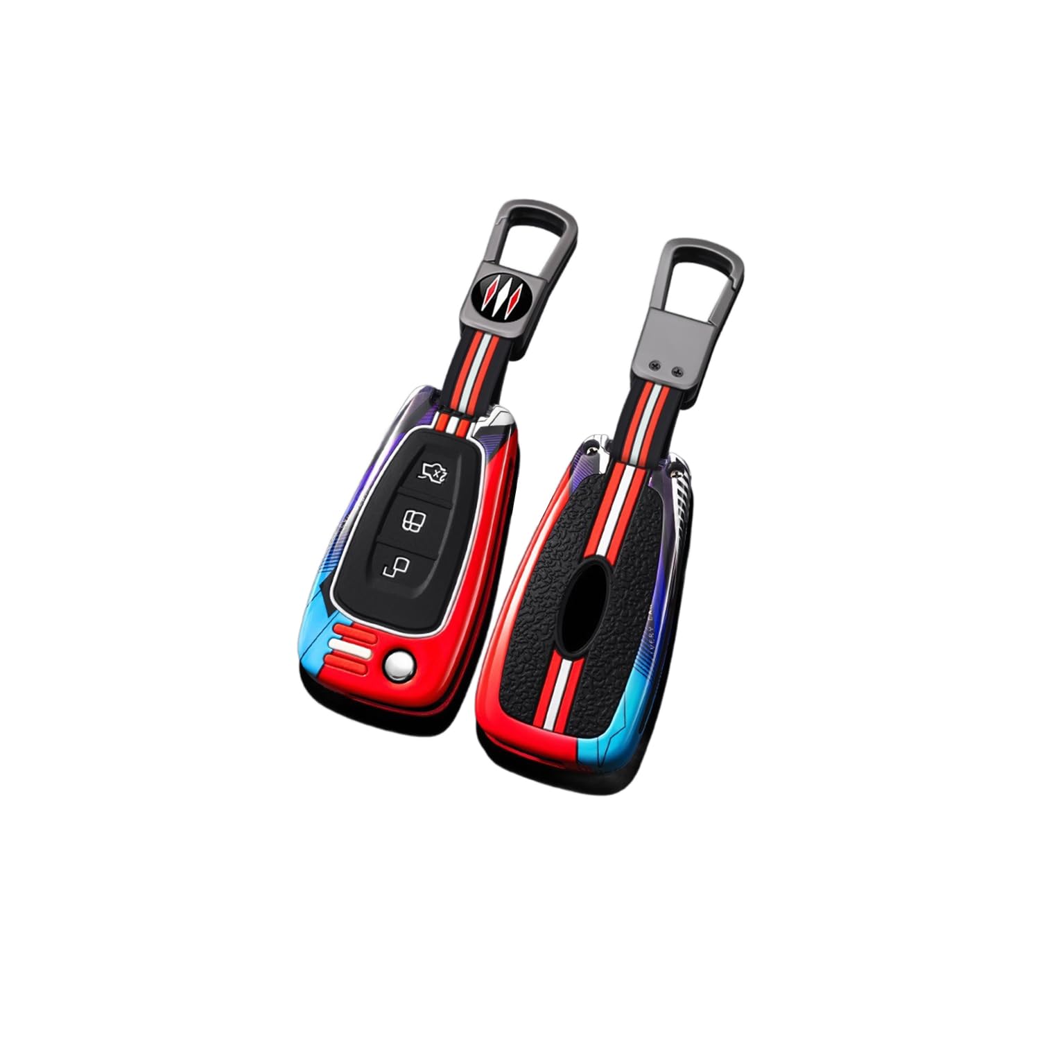 Autoschlüssel Hülle passt für Ford B-Max C-Max Fiesta Focus Galaxy Grand Kuga Mondeo S-Max Fusion Ecosport Schlüsselhülle Schutzcover mit Schlüsselanhänger Auto Zubehör,Red Autoschlüssel Hülle passt für Ford B-Max C-Max Fiesta Focus Galaxy Grand Kuga Mondeo S-Max Fusion Ecosport Schlüsselhülle Schutzcover mit Schlüsselanhänger Auto Zubehör,Red von Generisch
