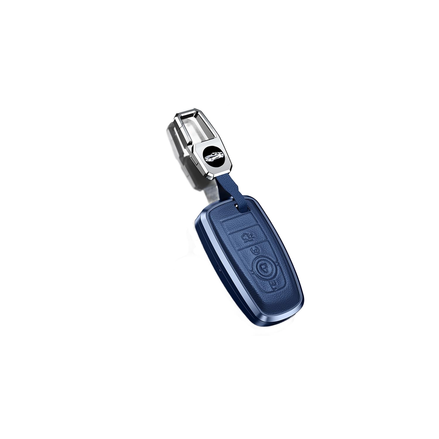 Autoschlüssel Hülle passt für Ford Bronco Ecosport Escape Explorer F150 F250 F350 Fusion Mondeo Mustang Ranger Schlüsselhülle Schutzcover mit Schlüsselanhänger Auto Zubehör,Blue-B Autoschlüssel Hülle passt für Ford Bronco Ecosport Escape Explorer F150 F250 F350 Fusion Mondeo Mustang Ranger Schlüsselhülle Schutzcover mit Schlüsselanhänger Auto Zubehör,Blue-B von Generisch