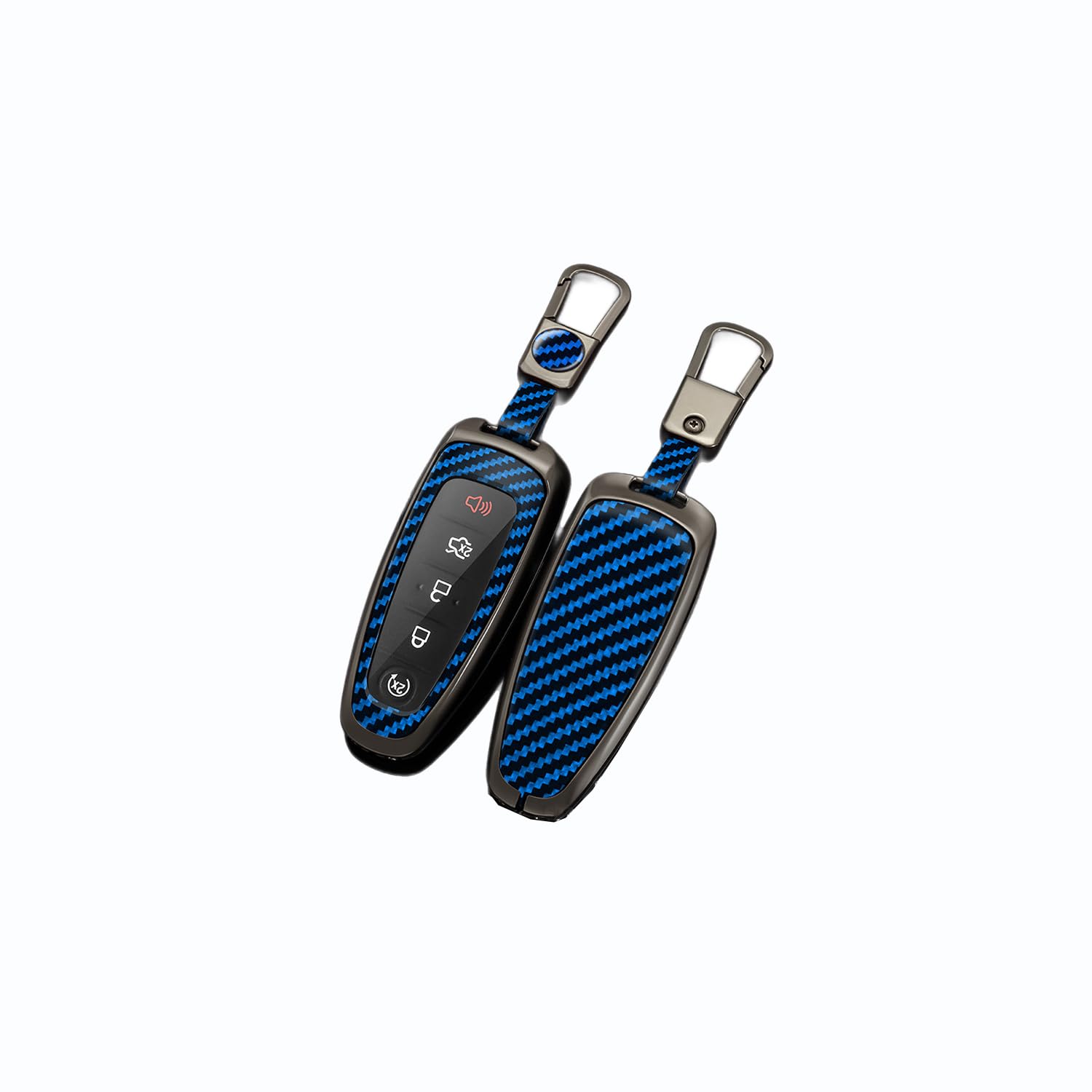 Autoschlüssel Hülle passt für Ford CMAX Escape Focus Edge Lincoln MKS MKT MKX Schlüsselhülle Schutzcover mit Schlüsselanhänger Auto Zubehör,Blue-B Autoschlüssel Hülle passt für Ford CMAX Escape Focus Edge Lincoln MKS MKT MKX Schlüsselhülle Schutzcover mit Schlüsselanhänger Auto Zubehör,Blue-B von Generisch