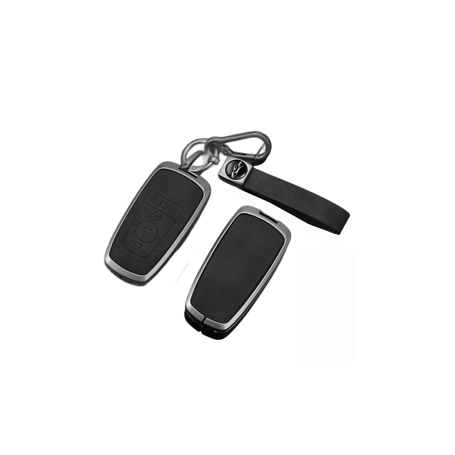 Autoschlüssel Hülle passt für Ford Everest Fusion Mustang Explorer F150 F250 EcoSport Edge S-MAX Ranger Schlüsselhülle Schutzcover mit Schlüsselanhänger Auto Zubehör,Black-D Autoschlüssel Hülle passt für Ford Everest Fusion Mustang Explorer F150 F250 EcoSport Edge S-MAX Ranger Schlüsselhülle Schutzcover mit Schlüsselanhänger Auto Zubehör,Black-D von Generisch