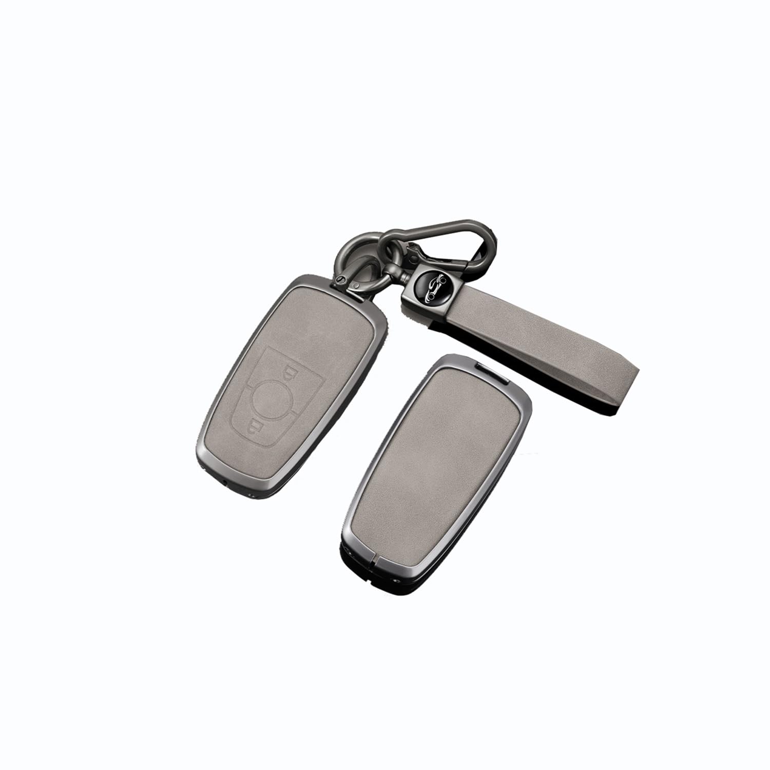 Autoschlüssel Hülle passt für Ford Everest Fusion Mustang Explorer F150 F250 EcoSport Edge S-MAX Ranger Schlüsselhülle Schutzcover mit Schlüsselanhänger Auto Zubehör,Grey-A Autoschlüssel Hülle passt für Ford Everest Fusion Mustang Explorer F150 F250 EcoSport Edge S-MAX Ranger Schlüsselhülle Schutzcover mit Schlüsselanhänger Auto Zubehör,Grey-A von Generisch