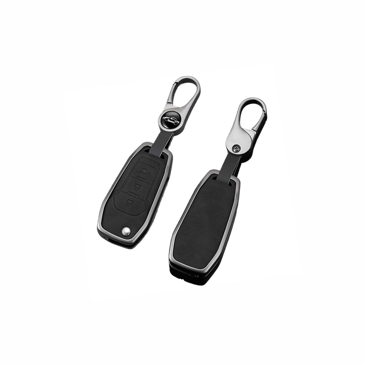 Autoschlüssel Hülle passt für Ford Explorer Maverick Ecosport Ranger F150 XL XLT STX F250 F350 F450 Schlüsselhülle Schutzcover mit Schlüsselanhänger Auto Zubehör,Black-B Autoschlüssel Hülle passt für Ford Explorer Maverick Ecosport Ranger F150 XL XLT STX F250 F350 F450 Schlüsselhülle Schutzcover mit Schlüsselanhänger Auto Zubehör,Black-B von Generisch