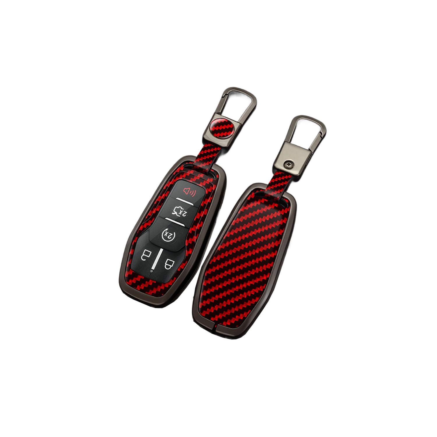 Autoschlüssel Hülle passt für Ford Fusion Mustang Explorer EcoSport Edge S-Max Ranger Mondeo F150 F250 Schlüsselhülle Schutzcover mit Schlüsselanhänger Auto Zubehör,Red-A Autoschlüssel Hülle passt für Ford Fusion Mustang Explorer EcoSport Edge S-Max Ranger Mondeo F150 F250 Schlüsselhülle Schutzcover mit Schlüsselanhänger Auto Zubehör,Red-A von Generisch