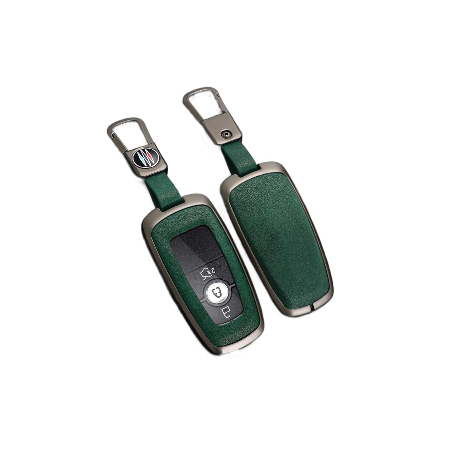 Autoschlüssel Hülle passt für Ford Fusion Mustang Explorer F150 F250 F350 EcoSport Edge S-MAX Ranger Mondeo Escape Taurus Schlüsselhülle Schutzcover mit Schlüsselanhänger Auto Zubehör,Blackgreen Autoschlüssel Hülle passt für Ford Fusion Mustang Explorer F150 F250 F350 EcoSport Edge S-MAX Ranger Mondeo Escape Taurus Schlüsselhülle Schutzcover mit Schlüsselanhänger Auto Zubehör,Blackgreen von Generisch