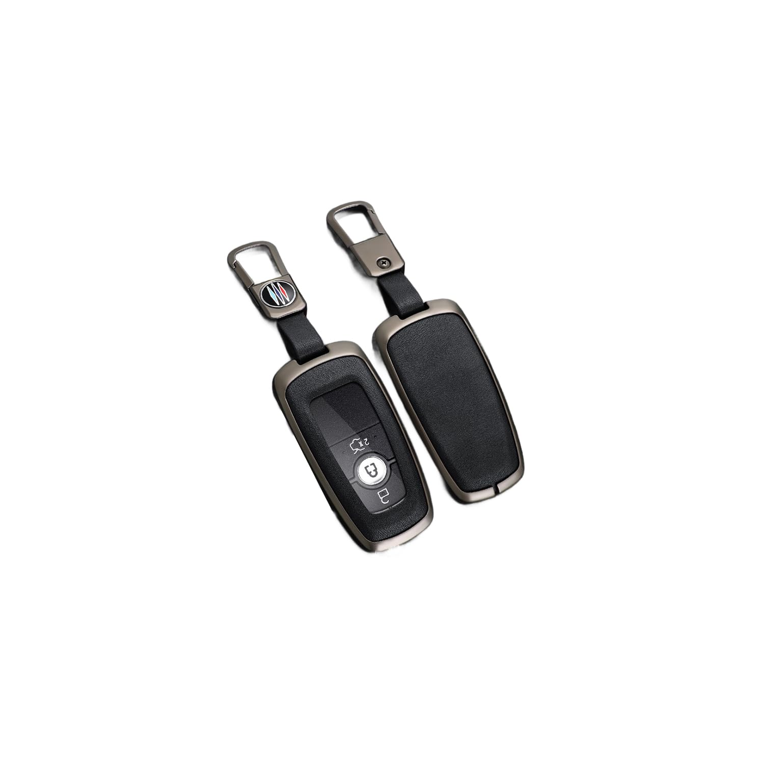 Autoschlüssel Hülle passt für Ford Fusion Mustang Explorer F150 F250 F350 EcoSport Edge S-MAX Ranger Mondeo Escape Taurus Schlüsselhülle Schutzcover mit Schlüsselanhänger Auto Zubehör,Black Autoschlüssel Hülle passt für Ford Fusion Mustang Explorer F150 F250 F350 EcoSport Edge S-MAX Ranger Mondeo Escape Taurus Schlüsselhülle Schutzcover mit Schlüsselanhänger Auto Zubehör,Black von Generisch
