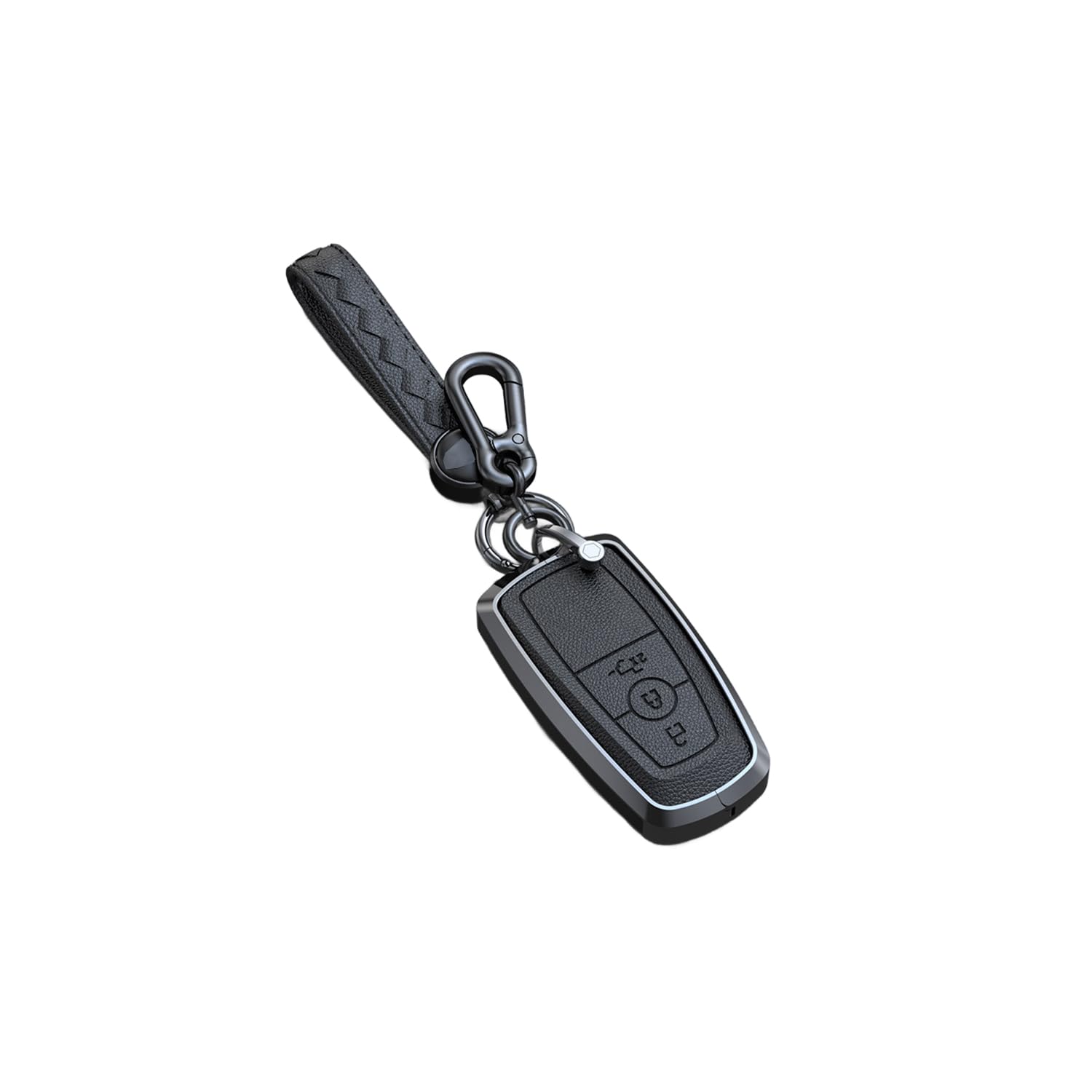 Autoschlüssel Hülle passt für Ford Fusion Mustang Explorer F150 F250 F350 EcoSport Edge S-MAX Ranger Mondeo Schlüsselhülle Schutzcover mit Schlüsselanhänger Auto Zubehör,Black-B Autoschlüssel Hülle passt für Ford Fusion Mustang Explorer F150 F250 F350 EcoSport Edge S-MAX Ranger Mondeo Schlüsselhülle Schutzcover mit Schlüsselanhänger Auto Zubehör,Black-B von Generisch