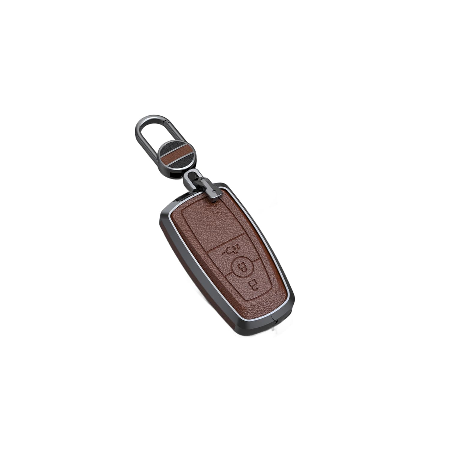 Autoschlüssel Hülle passt für Ford Fusion Mustang Explorer F150 F250 F350 EcoSport Edge S-MAX Ranger Mondeo Schlüsselhülle Schutzcover mit Schlüsselanhänger Auto Zubehör,Brown-A Autoschlüssel Hülle passt für Ford Fusion Mustang Explorer F150 F250 F350 EcoSport Edge S-MAX Ranger Mondeo Schlüsselhülle Schutzcover mit Schlüsselanhänger Auto Zubehör,Brown-A von Generisch