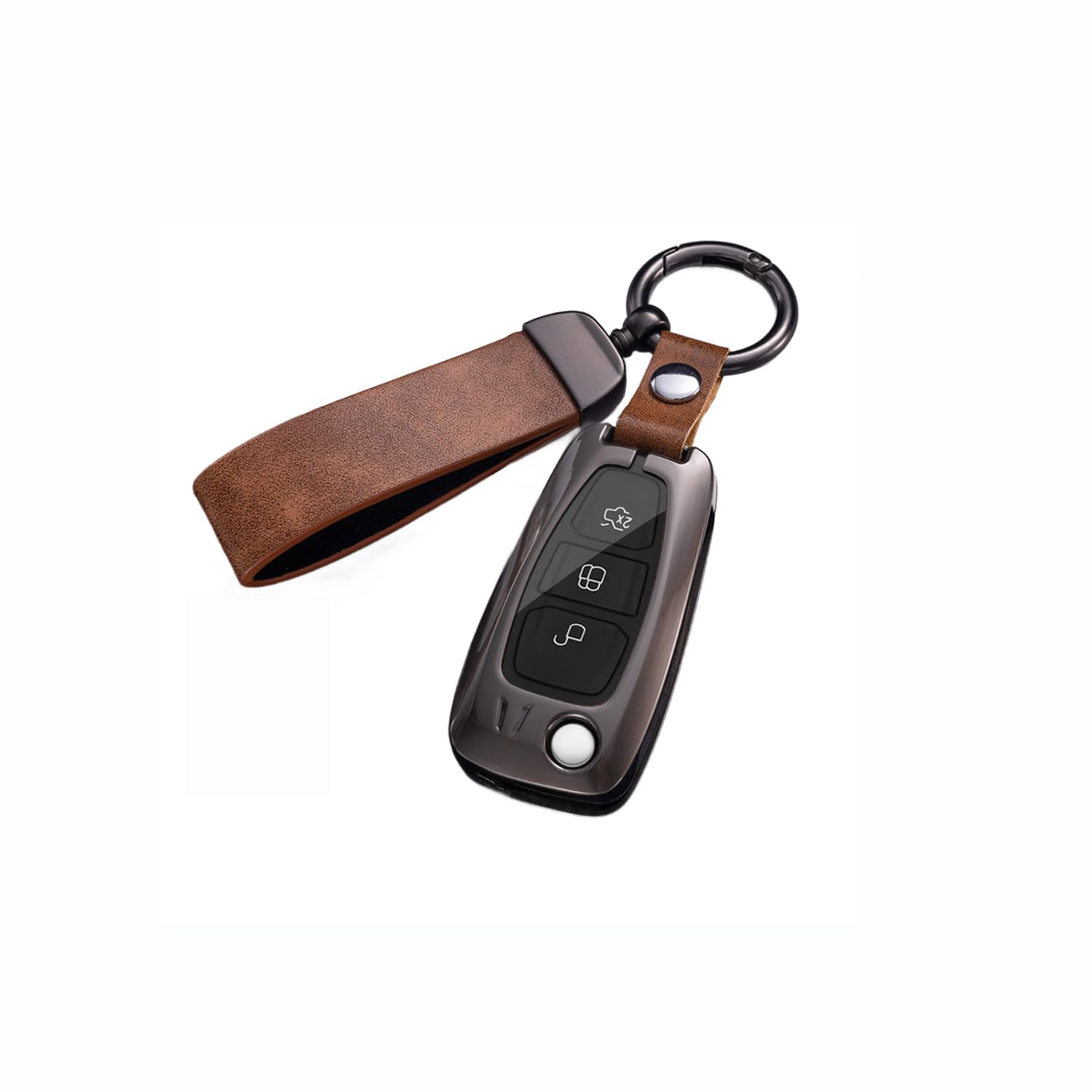 Autoschlüssel Hülle passt für Ford Transit Custom Focus Fiesta Galaxy Mondeo MK8 Connect Schlüsselhülle Schutzcover mit Schlüsselanhänger Auto Zubehör,Brown-A Autoschlüssel Hülle passt für Ford Transit Custom Focus Fiesta Galaxy Mondeo MK8 Connect Schlüsselhülle Schutzcover mit Schlüsselanhänger Auto Zubehör,Brown-A von Generisch