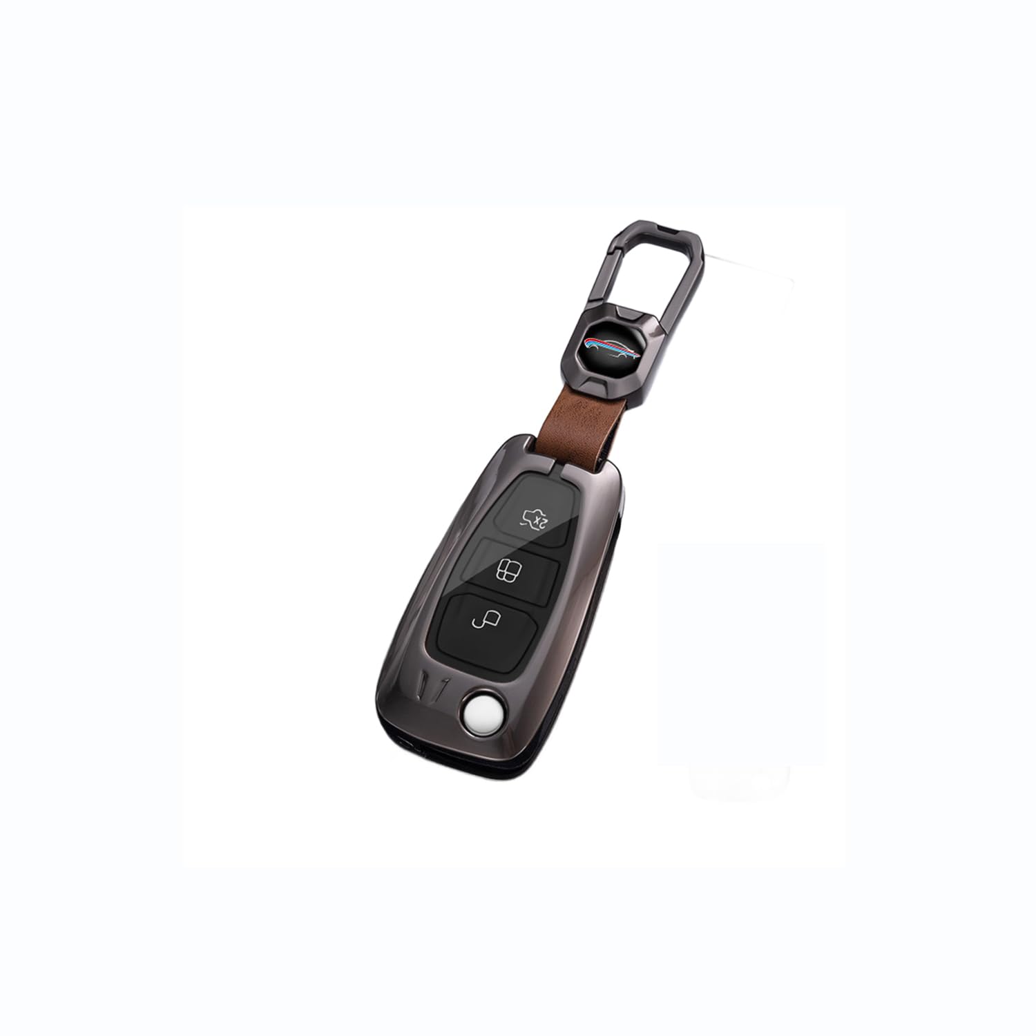 Autoschlüssel Hülle passt für Ford Transit Custom Focus Fiesta Galaxy Mondeo MK8 Connect Schlüsselhülle Schutzcover mit Schlüsselanhänger Auto Zubehör,Brown-B Autoschlüssel Hülle passt für Ford Transit Custom Focus Fiesta Galaxy Mondeo MK8 Connect Schlüsselhülle Schutzcover mit Schlüsselanhänger Auto Zubehör,Brown-B von Generisch