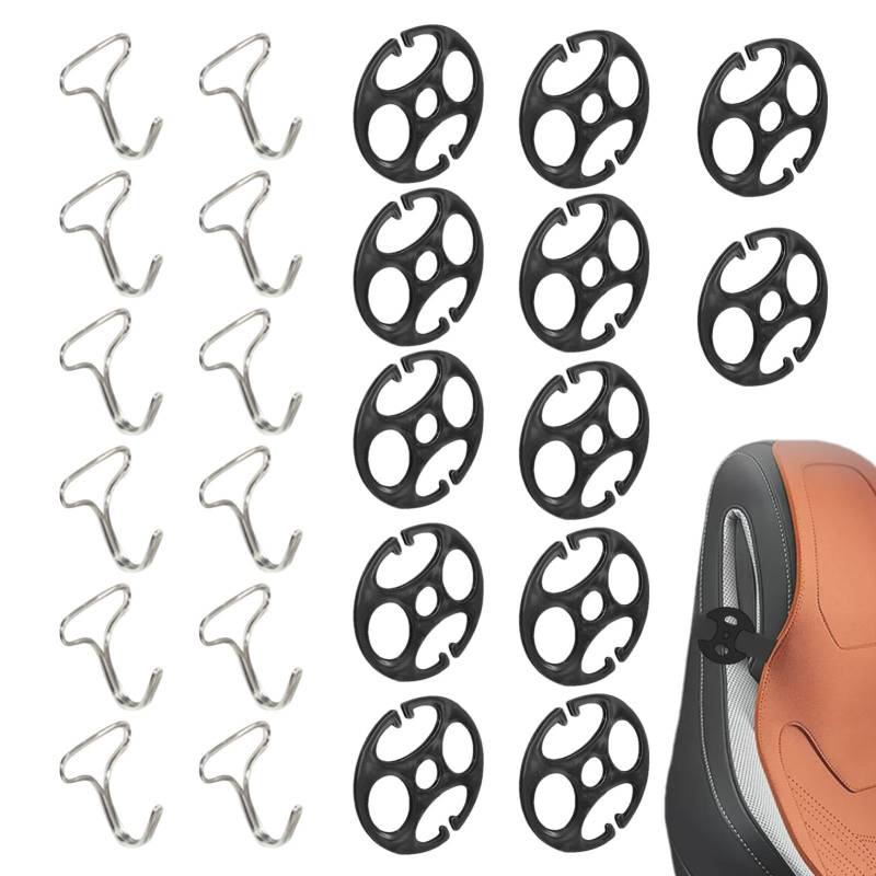 Autositzbezug Halter Clips - Autositz Mit Fester Schnalle | Haken für die Installation von Autositzbezügen | 12 Stück Autositzbezug Befestigungselemente | Ersatz Verriegelungsclip Für Autositz von Generisch