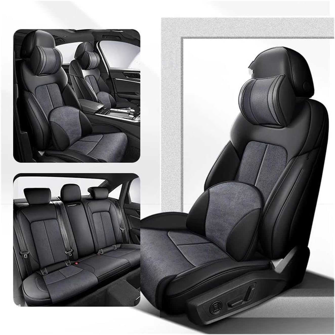 Autositzkissen Autositzbezug-Sets Autositzbezüge Auto-Innenschutz TT MK2 Q7 4L Q5 A7 A6 C7 für Avant Sitzbezüge für Nissan Qashqai(13) von Generisch
