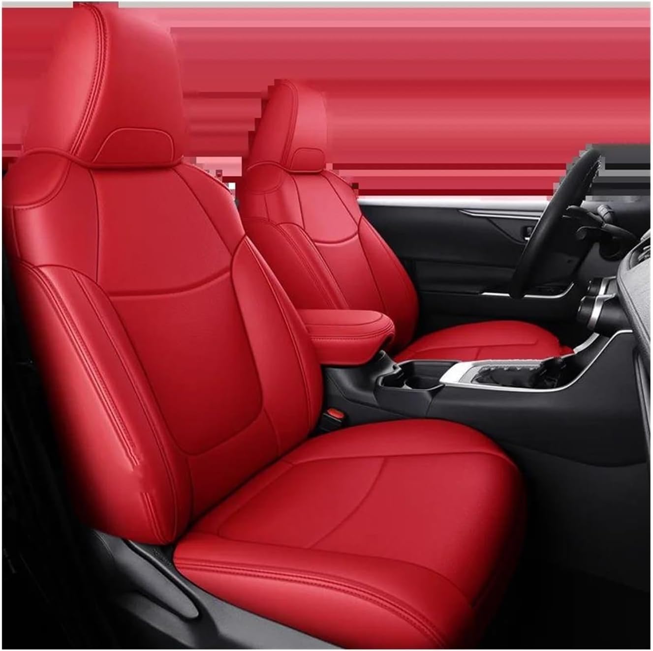 Autositzkissen Autositzbezug-Sets Autositzbezüge für 5 Sitze für Toyota für Rav4 für Corolla für CHR für Yaris Sitzbezüge für Nissan Qashqai(8) von Generisch