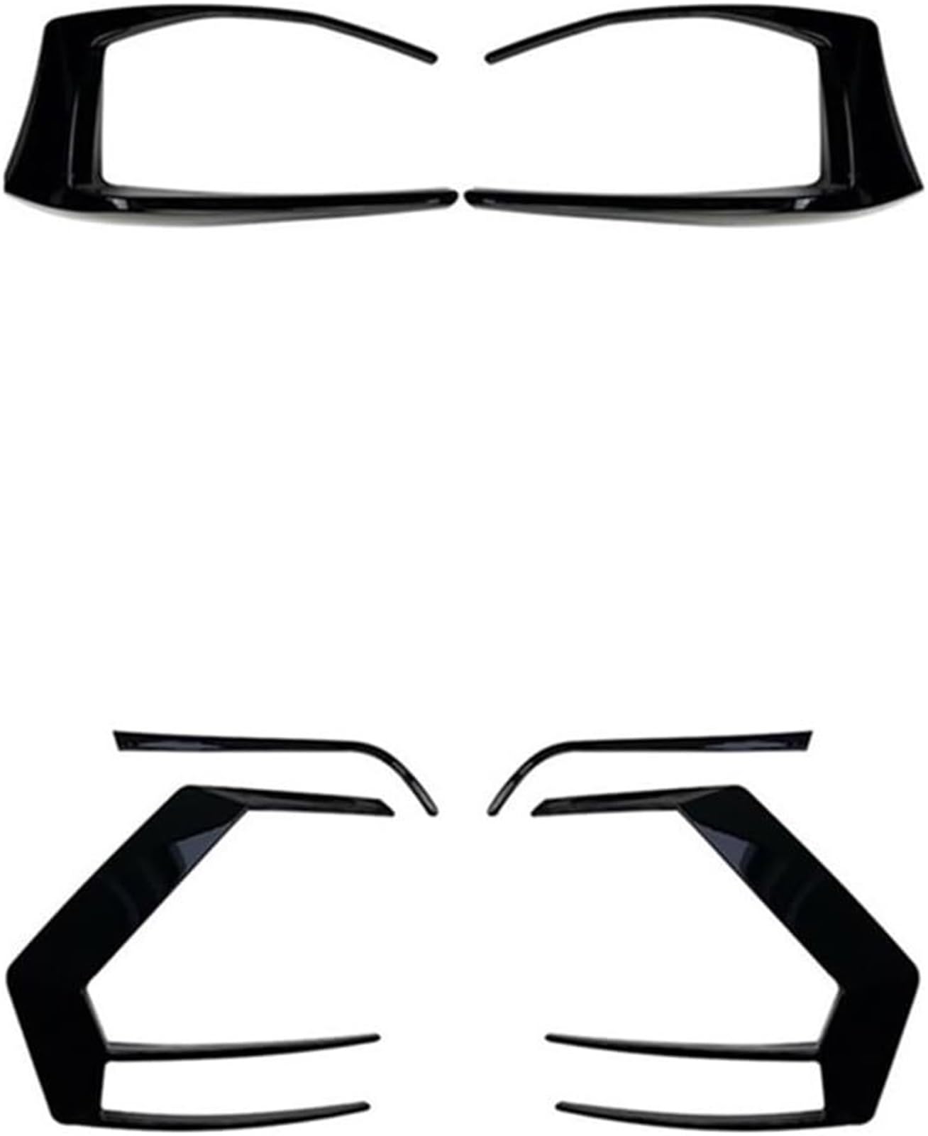 Autospoiler Auto Hinten Flügel Schwanz Flügel Für VW Für Golf 7 MK7 GTI R GTD R400 2012-2015(6pcs) von Generisch