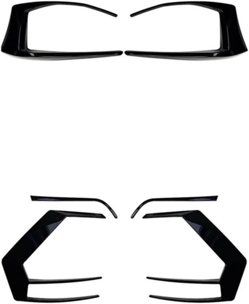 Autospoiler Auto Hinten Flügel Schwanz Flügel Für VW Für Golf 7 MK7 GTI R GTD R400 2012-2015(6pcs) von Generisch