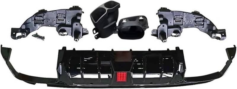 Autospoiler-Canards Auto Heckschürze Diffusor Spoiler Für Mercedes Für Benz C-Klasse Für AMG 2014-2019 Heckspoiler(2) von Generisch
