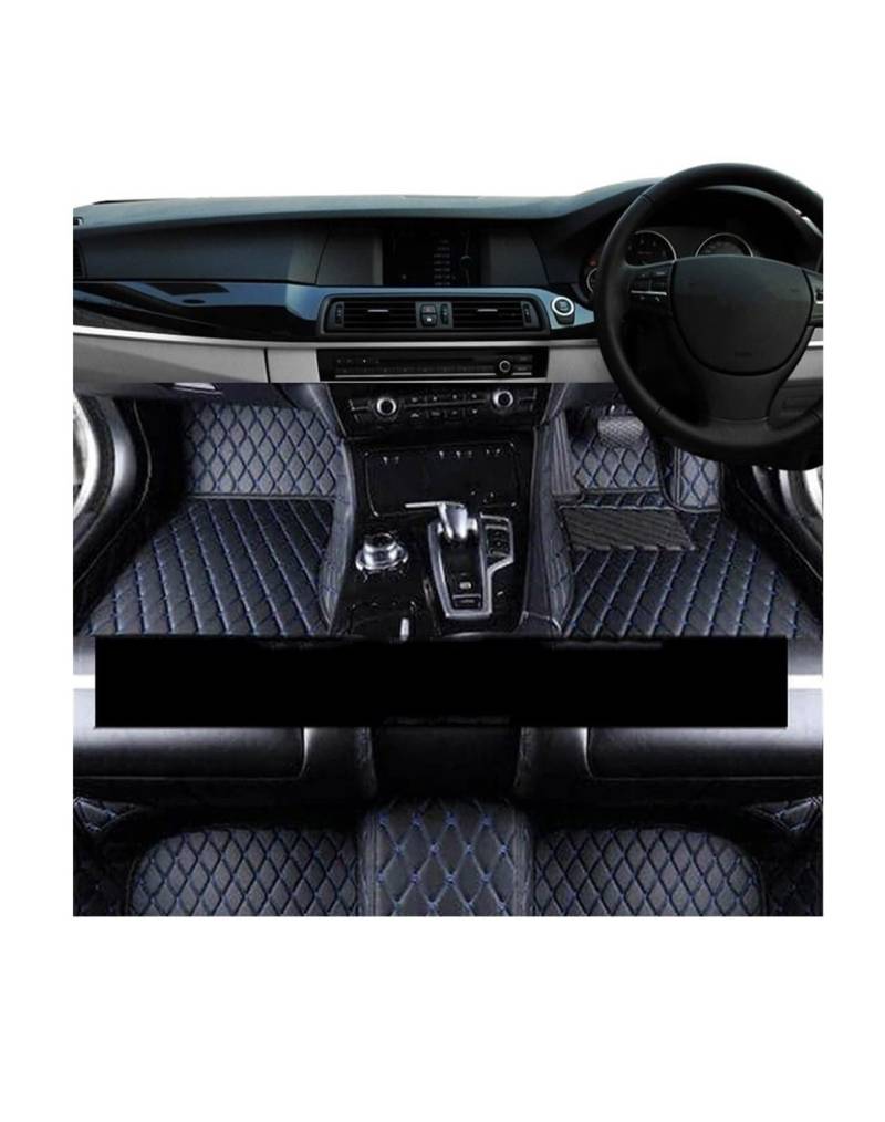 Autoteppichmatten Auto Fußmatten für Hyundai I30 für Elantra GT PD 2018 2019 2020 Teppiche Leder Auto Teppich Matte Innen Automatten-Set(LHD 1 Set 8) von Generisch