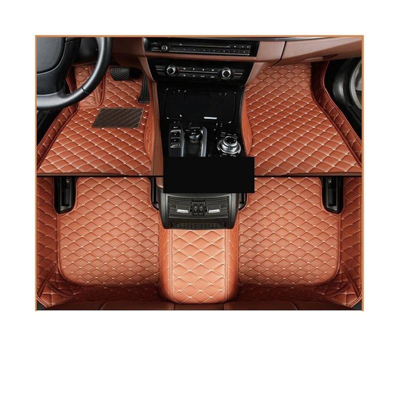 Autoteppichmatten Auto Matten für Q5 80A MK2 2018 2019 2020 2021 2022 Leder Teppich Teppich Auto Boden Matte Set Auto innen Zubehör Automatten-Set(LHD 10) von Generisch