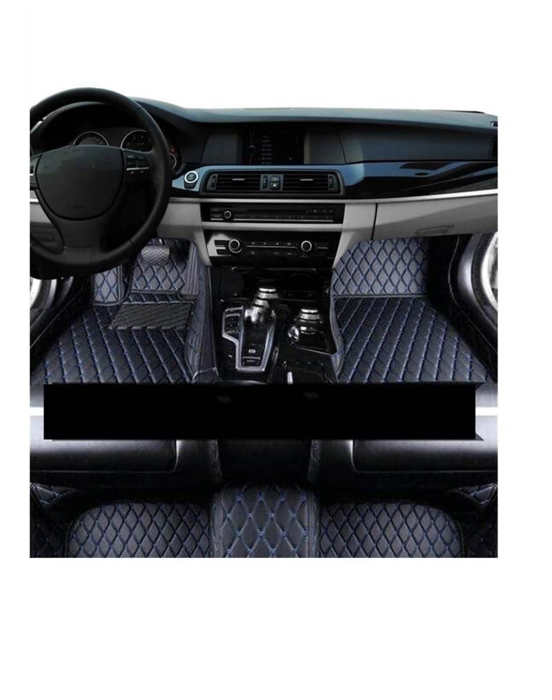 Autoteppichmatten Auto Teppich Bodenmatte für VW für Arteon 3H7 2017-2022 5 für Sitze Leder Automatten Komplettset Automatten-Set(RHD 5) von Generisch