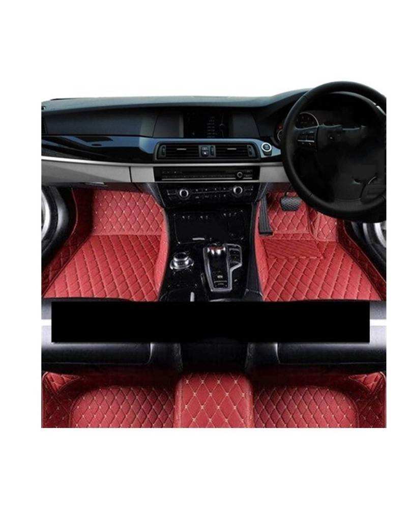 Autoteppichmatten Automatten Boden für FIAT 500X 2016–2022, wasserdichte Teppich-Automatten Automatten-Set(LHD 1 Set 2) von Generisch
