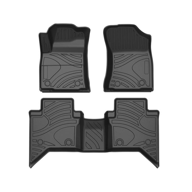 Autoteppichmatten Für Toyota für Hilux 2015-2021 LHD RHD Auto Fußmatten TPE Fußmatten Tablett Matte Innen Automatten-Set(LHD) von Generisch