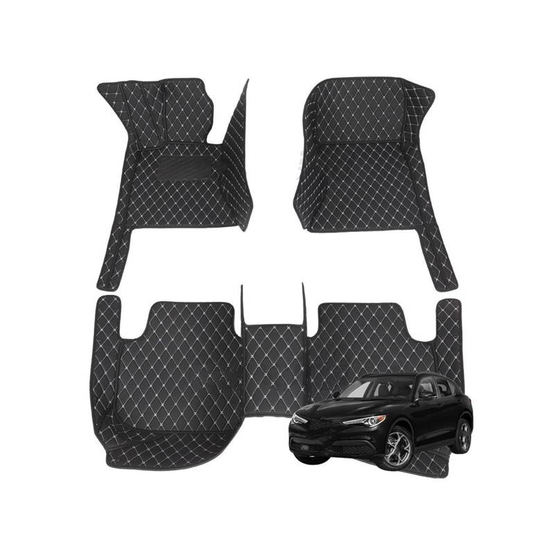 Autoteppichmatten Für maßgeschneiderte Leder-Auto-Fußmatten für Volvo V70 2000–2006, Teppich-Teppiche, Fußpolster Automatten-Set(5) von Generisch
