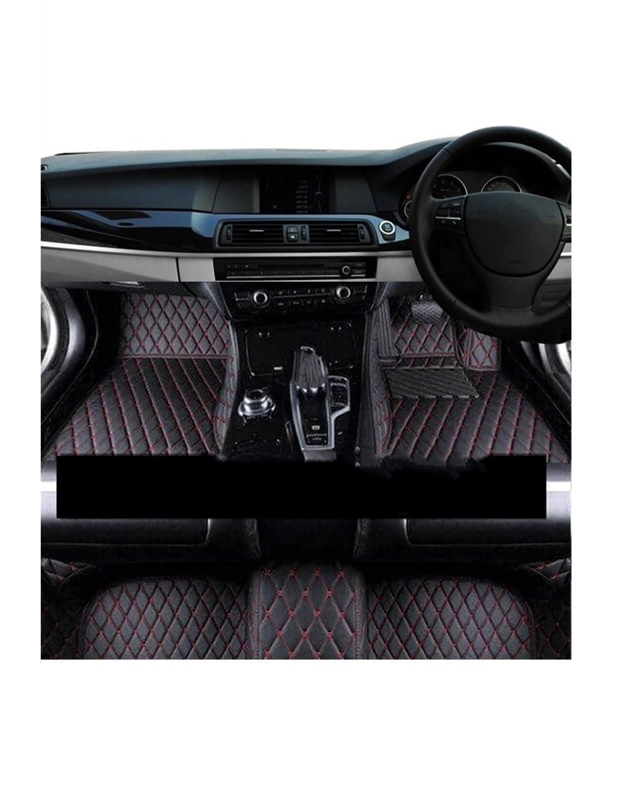 Autoteppichmatten Nonhybrid Auto Auto Fußmatten für Accord 7 7th VII 2003 2004 2005 2007 2006 5 für Sitz Leder Matten Auto Zubehör Automatten-Set(LHD 1 Set 7) von Generisch
