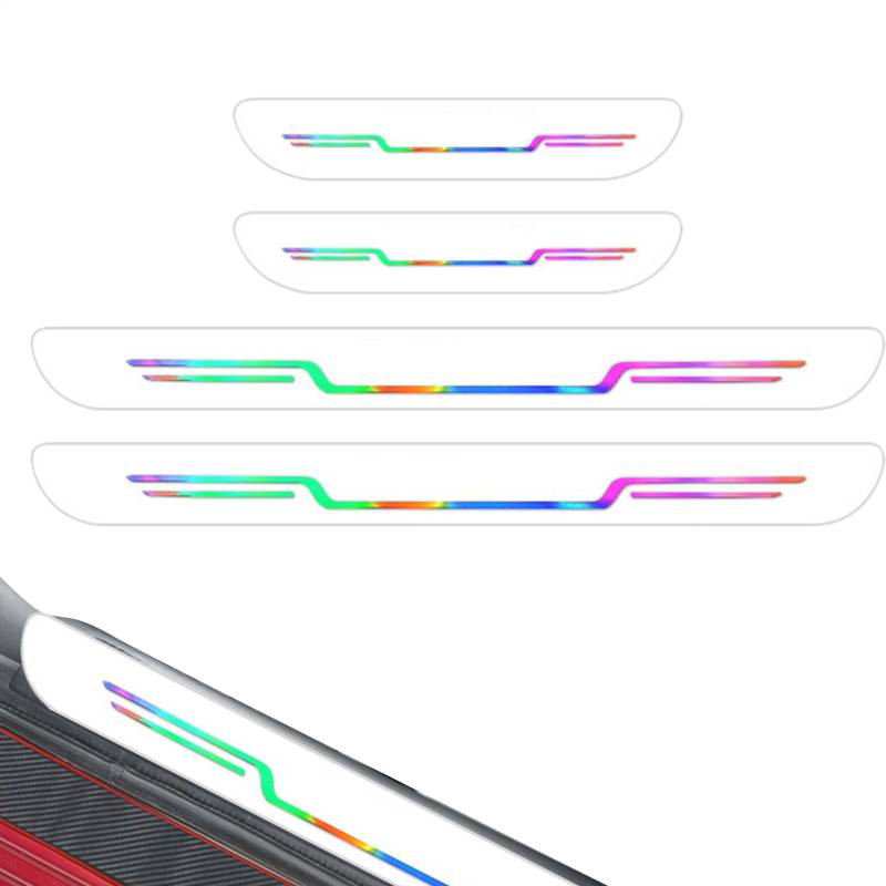 Autotür-Sill Protector-Anti-Kratzer-Eingangsabdeckung, wasserdichte Vinyl-Auto-Schwellenwache | Schutz und Stil Innenbereich, Klebstoff Kick Proof Shield Film für -Limousine oder LKW von Generisch