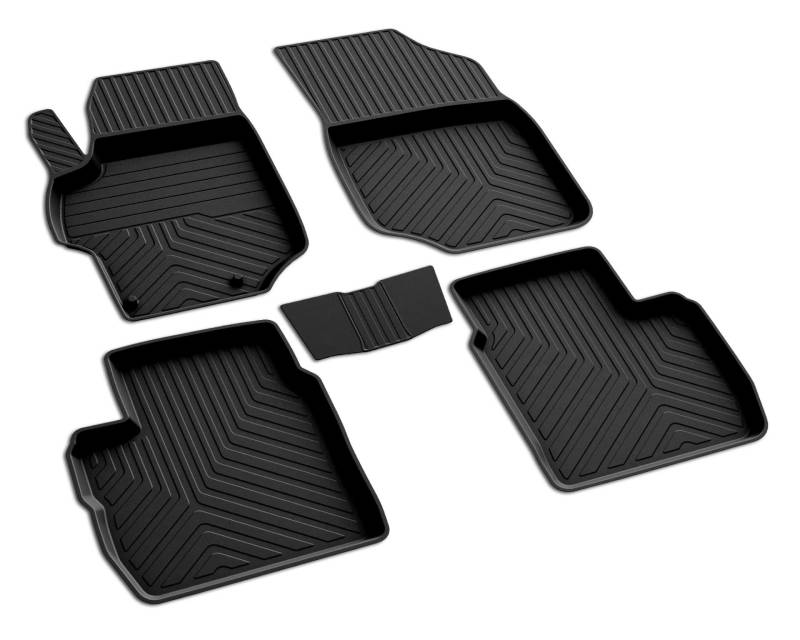 BOA Line C-ELYSEE Gummi 4D Auto Fußmatten Heavy Duty Anti-Rutsch Wasserdicht Langlebig & Leicht zu Reinigen Allwetter Automatten (2013-2017) von Generisch