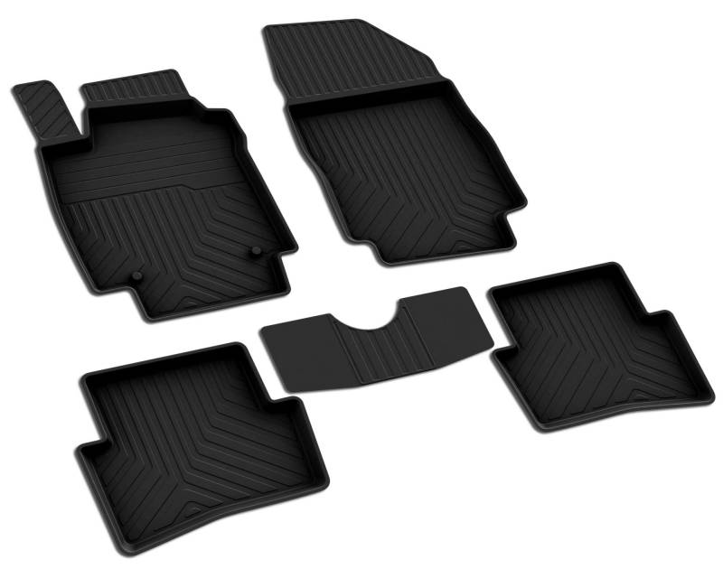 BOA Line CLIO 4 Gummi 4D Auto Fußmatten Heavy Duty Anti-Rutsch Wasserdicht Langlebig & Leicht zu Reinigen Allwetter Automatten (2012-2019) von Generisch
