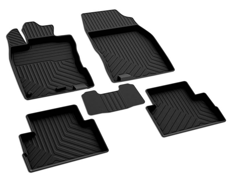 BOA Line QASHQAI 2 Gummi 4D Auto Fußmatten Heavy Duty Anti-Rutsch Wasserdicht Langlebig & Leicht zu Reinigen Allwetter Automatten (2014-2021) von Generisch