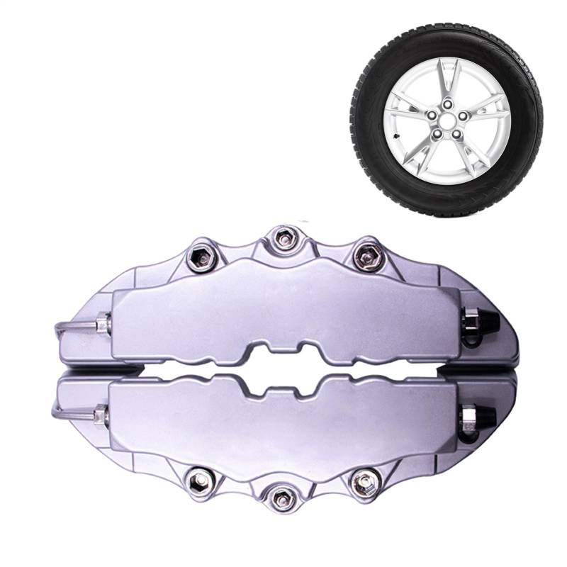 Bremssattelabdeckungen Rot - Universelle Bremssattelabdeckungen für | Car Styling -Bremssattel-Abdeckungs-Kit für Radnaben-Modifikations-Dekoration, 2er-Set von Generisch
