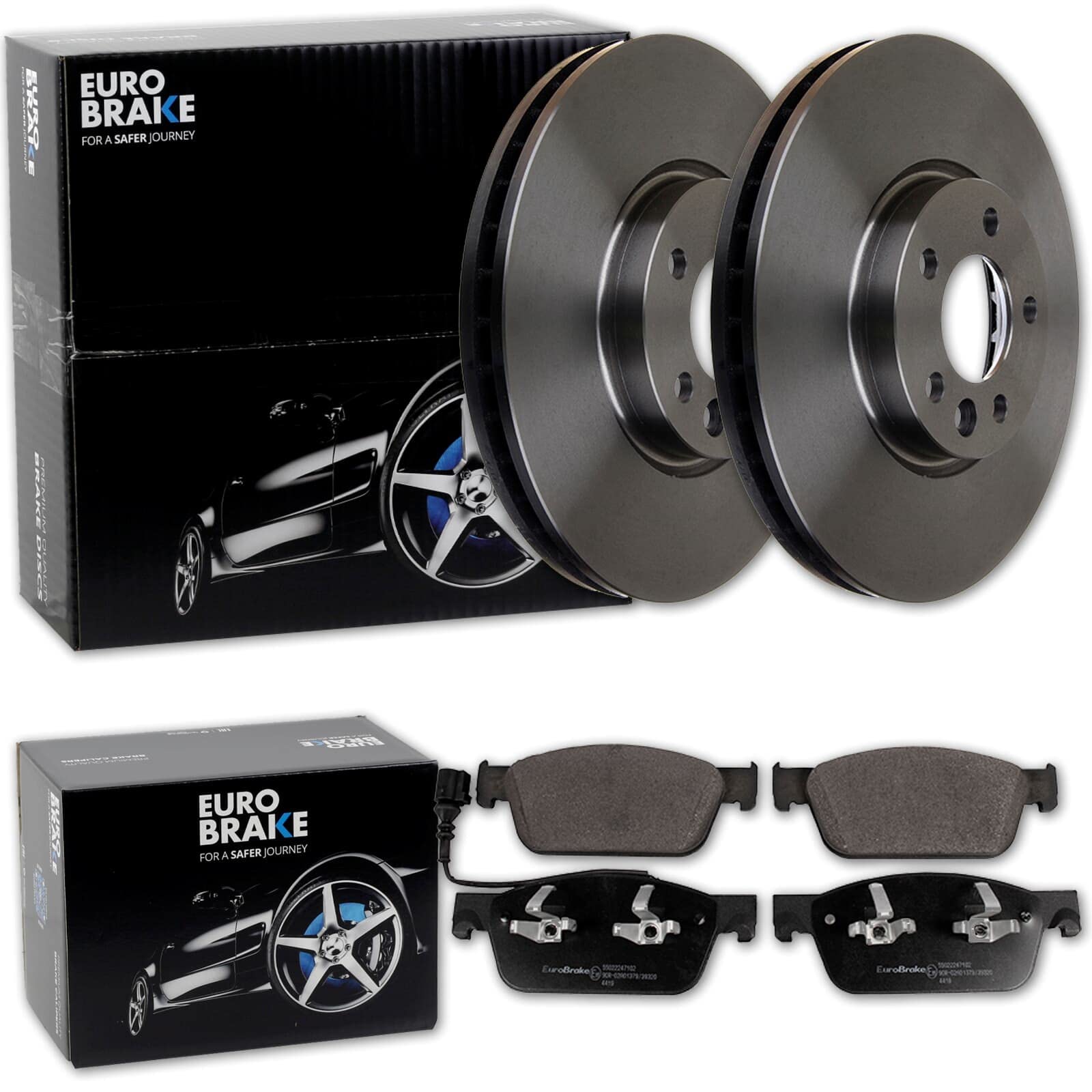 Bremsscheibenset Eurobrake Bremsscheiben 340mm + Bremsbeläge vorne passend für Mulivan Transporter T5 T6 Bremsscheibenset Eurobrake Bremsscheiben 340mm + Bremsbeläge vorne passend für Mulivan Transporter T5 T6 von Generisch