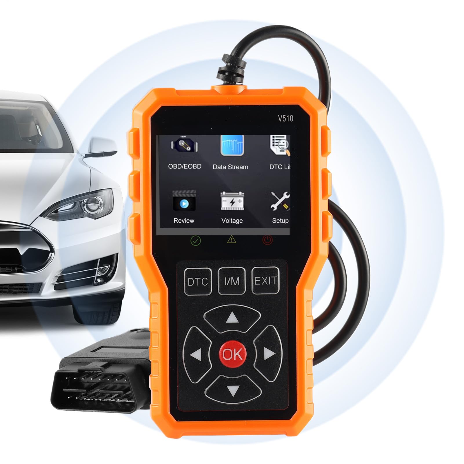 Car Diagnose Tool, Car Code Reader | 2-in-1 Fehlerscanner lesen und Fehlerdateninstrument löschen,Leser des Autotour -Fehlers Code, Automobil -Diagnose -Scan -Tool für die meisten Fahrzeuge Car Diagnose Tool, Car Code Reader | 2-in-1 Fehlerscanner lesen und Fehlerdateninstrument löschen,Leser des Autotour -Fehlers Code, Automobil -Diagnose -Scan -Tool für die meisten Fahrzeuge von Generisch