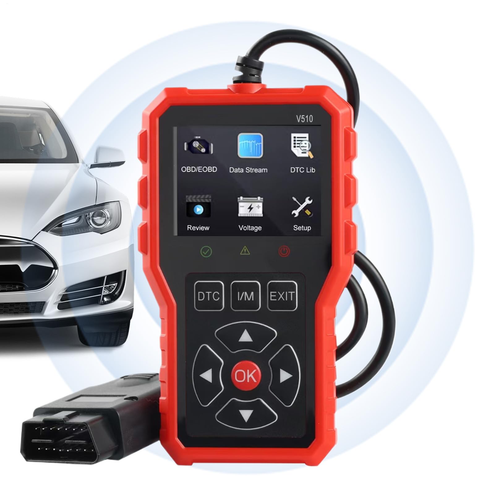 Car Diagnostic Scanner, Car Diagnose Tool | 2-in-1 Fehlerscanner lesen und Fehlerdateninstrument löschen | Automobil -Diagnose -Scan -Tool -Tool -Autoto -Verwerfungscode -Leser für LKWs für LKWs Car Diagnostic Scanner, Car Diagnose Tool | 2-in-1 Fehlerscanner lesen und Fehlerdateninstrument löschen | Automobil -Diagnose -Scan -Tool -Tool -Autoto -Verwerfungscode -Leser für LKWs für LKWs von Generisch