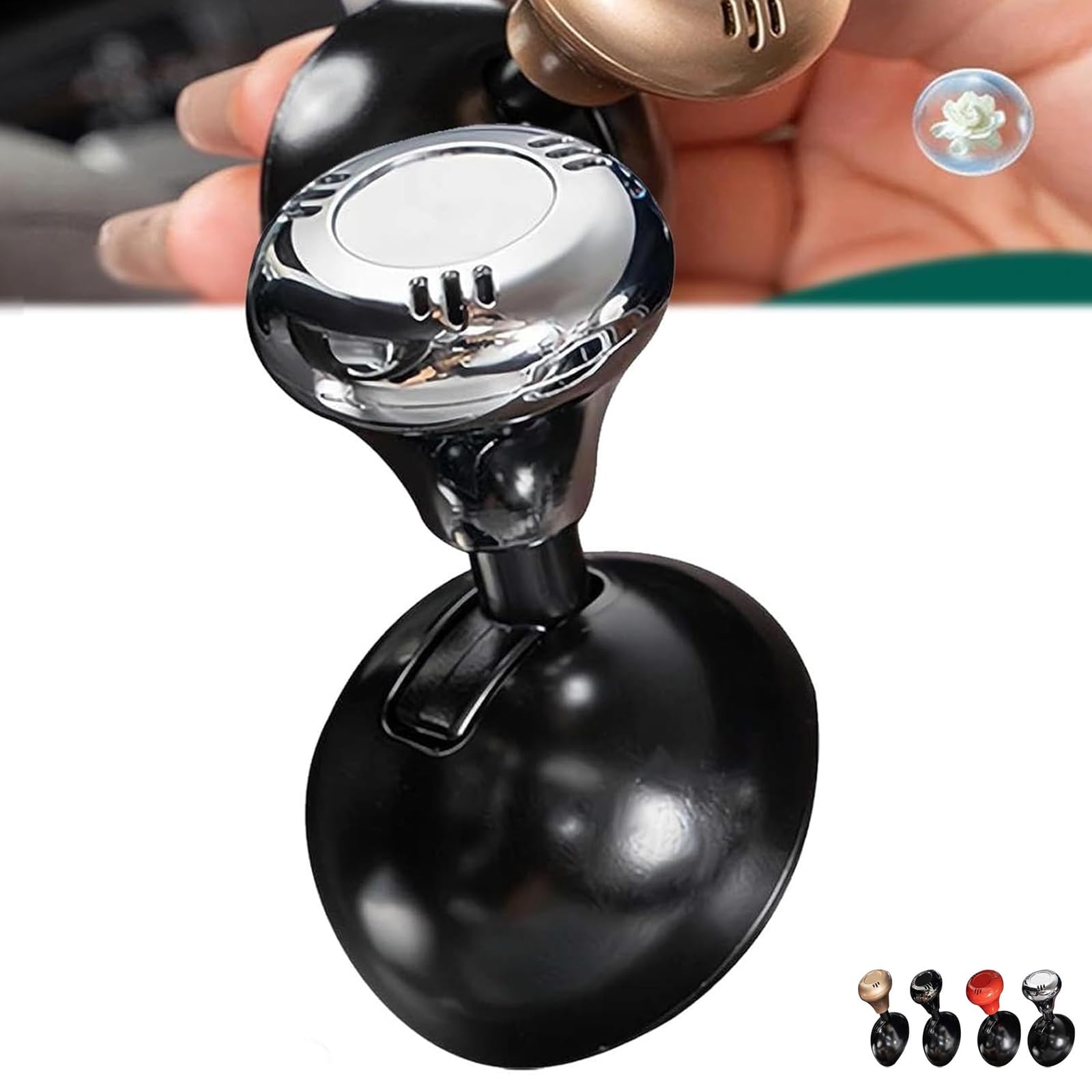 Car Joystick Starter,Car One-Button Start Rocker,Push Start Button Joystick,Car Push to Start Button Rocker,Car Engine Start Stop Button Joystick (Silver) von Generisch