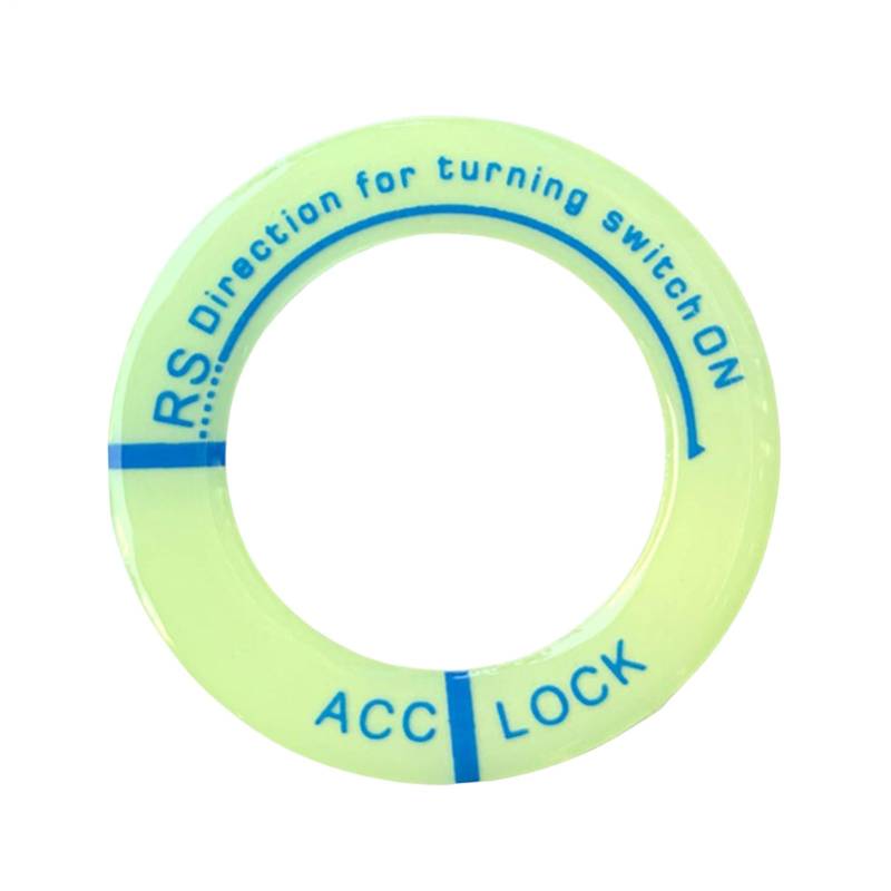 Care Zündabdeckungsringaufkleber - Zündschalter Ring Dekoration Nacht | Auto -Startknopfabdeckung, Dekorativer Zündring, Car -Zündring -Ring, Drücken Sie Den Startknopf Für Ihr Auto -Motorrad von Generisch