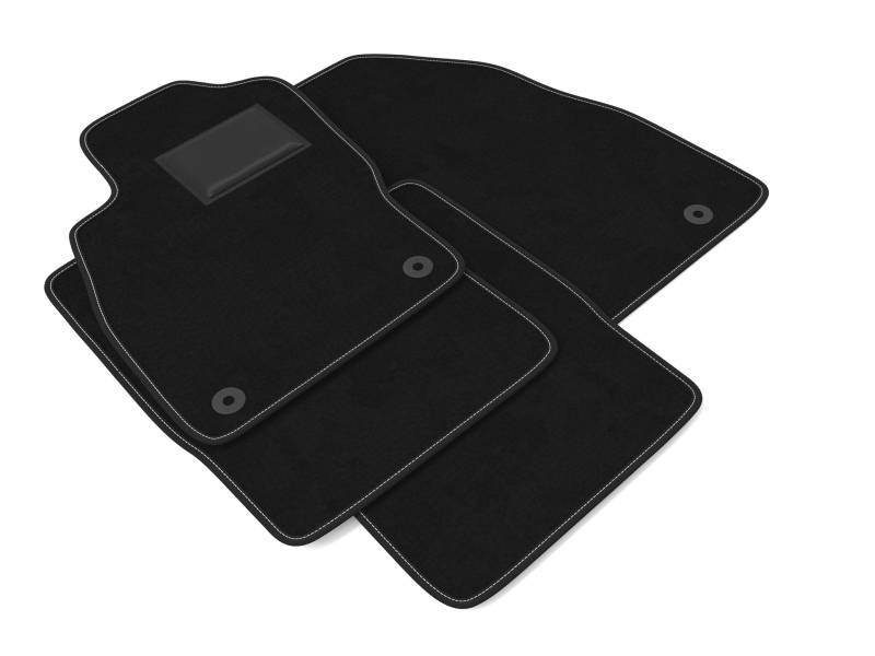 DHCarMats Auto-Fußmatten für Opel Corsa E von 2014 bis 2019 | Auto-Fußmatten aus rutschfestem Teppichmaterial, Innenraum – komplettes Set vorne und hinten von Generisch