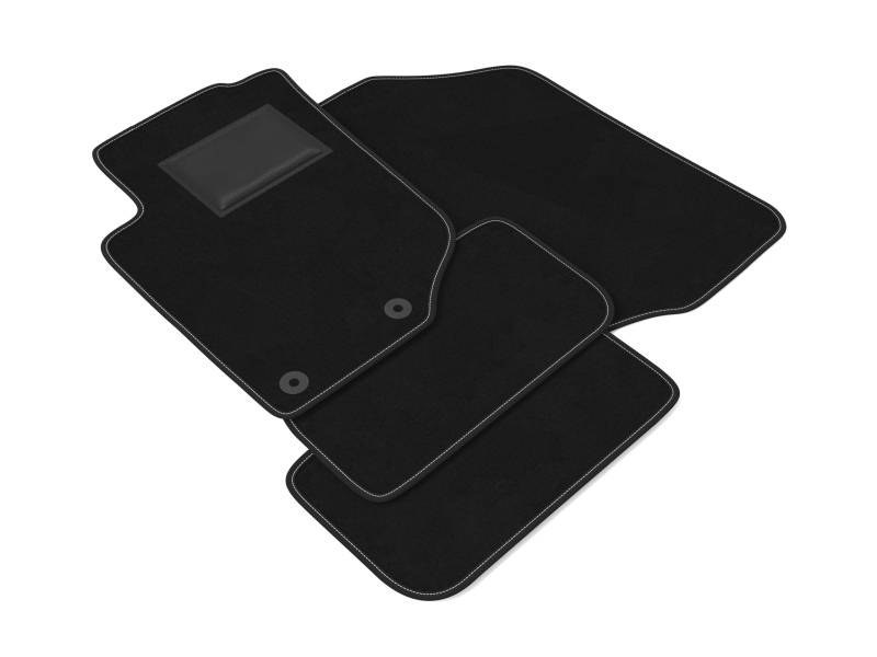 DHCarMats Auto-Fußmatten für Peugeot 207 von 2006 bis 2012 | Auto-Fußmatten aus rutschfestem Teppichmaterial, Innenraum – komplettes Set vorne und hinten von Generisch