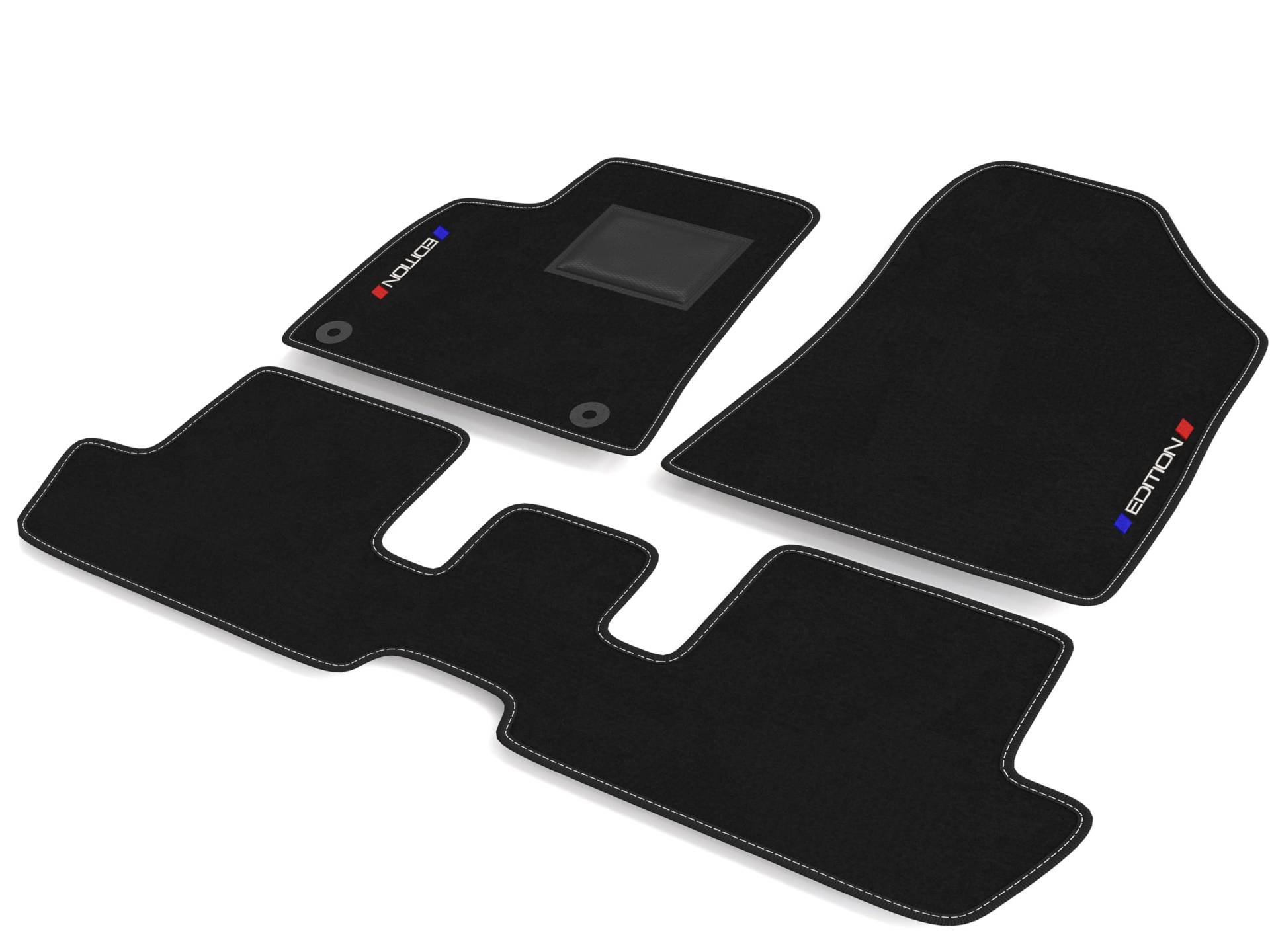 DHCarMats Auto-Fußmatten für Peugeot 3008 von 2009 bis 2016, bestickt, rutschfest, personalisierbar, Innenraum, komplettes Set für vorne und hinten DHCarMats Auto-Fußmatten für Peugeot 3008 von 2009 bis 2016, bestickt, rutschfest, personalisierbar, Innenraum, komplettes Set für vorne und hinten von Generisch