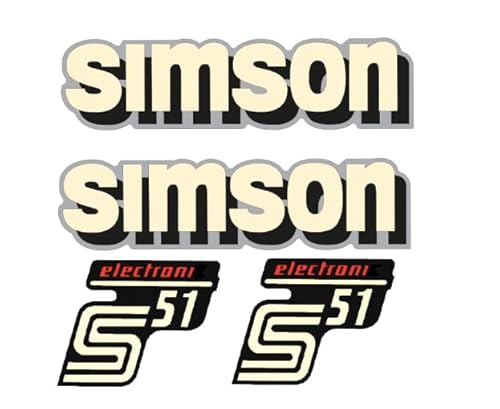 Dekorsatz Simson S51 Electroni Aufkleber Set B Ware von hegehof