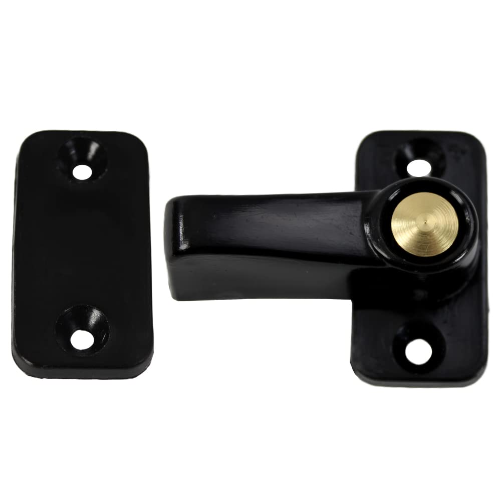 Drehriegel Türhalter Türfeststeller Wohnwagen Wohnmobil Caravan Boot mit Feder schwarz Drehriegel Türhalter Türfeststeller Wohnwagen Wohnmobil Caravan Boot mit Feder schwarz von Generisch